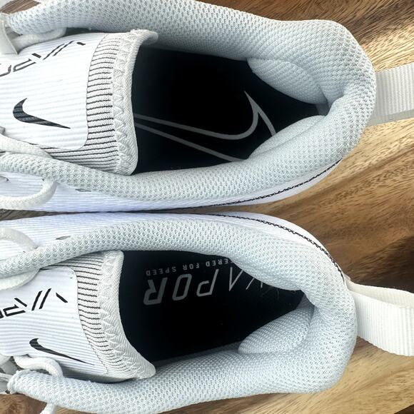 Nike Vapor Edge Speed 360 2 PE Sz 13 Wide Football Cleat White Black FZ4265 100 - Picture 7 of 8